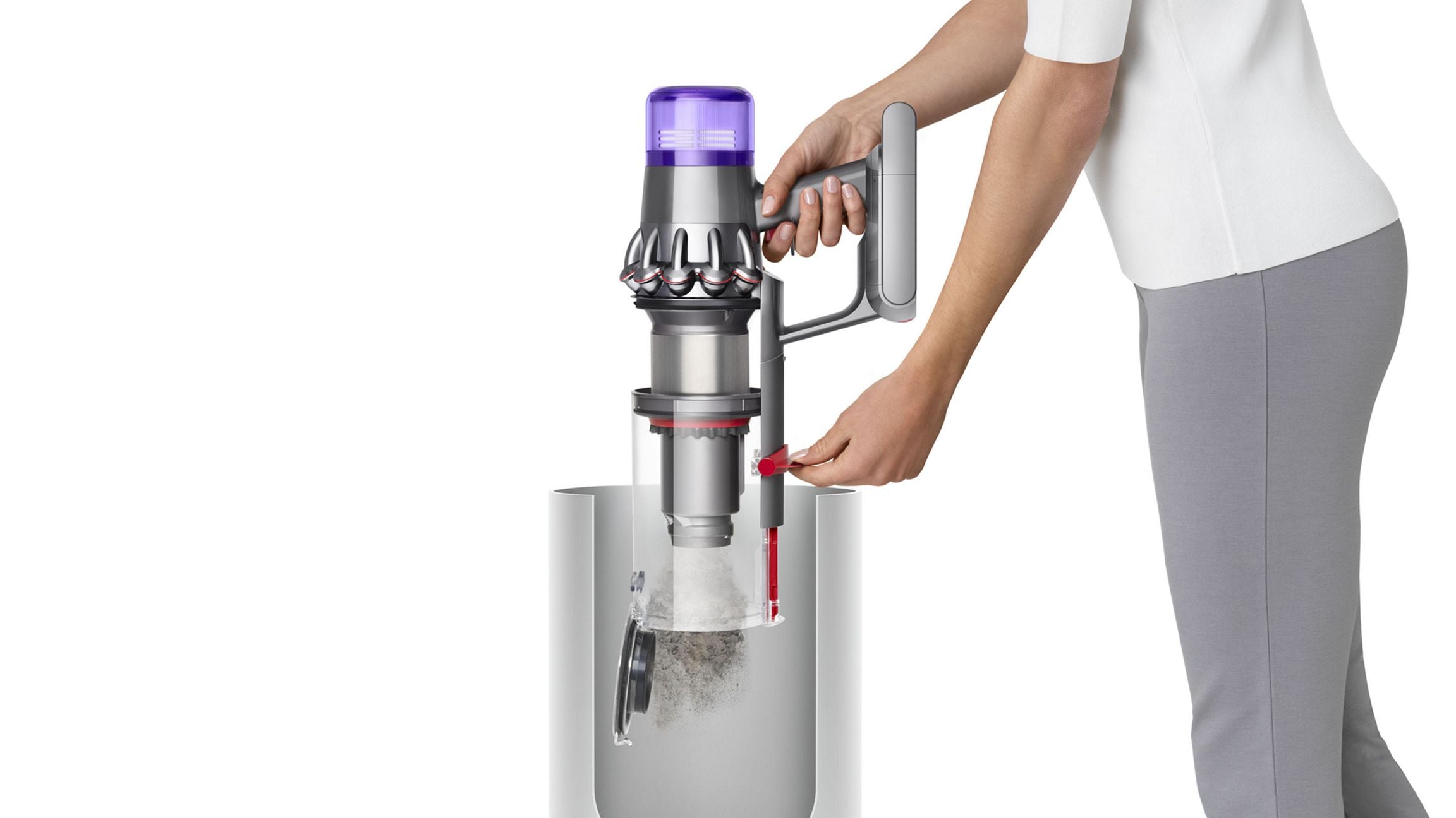 Dyson V11 Fluffy Cordless Vacuum Cleaner (Nickel/Red)