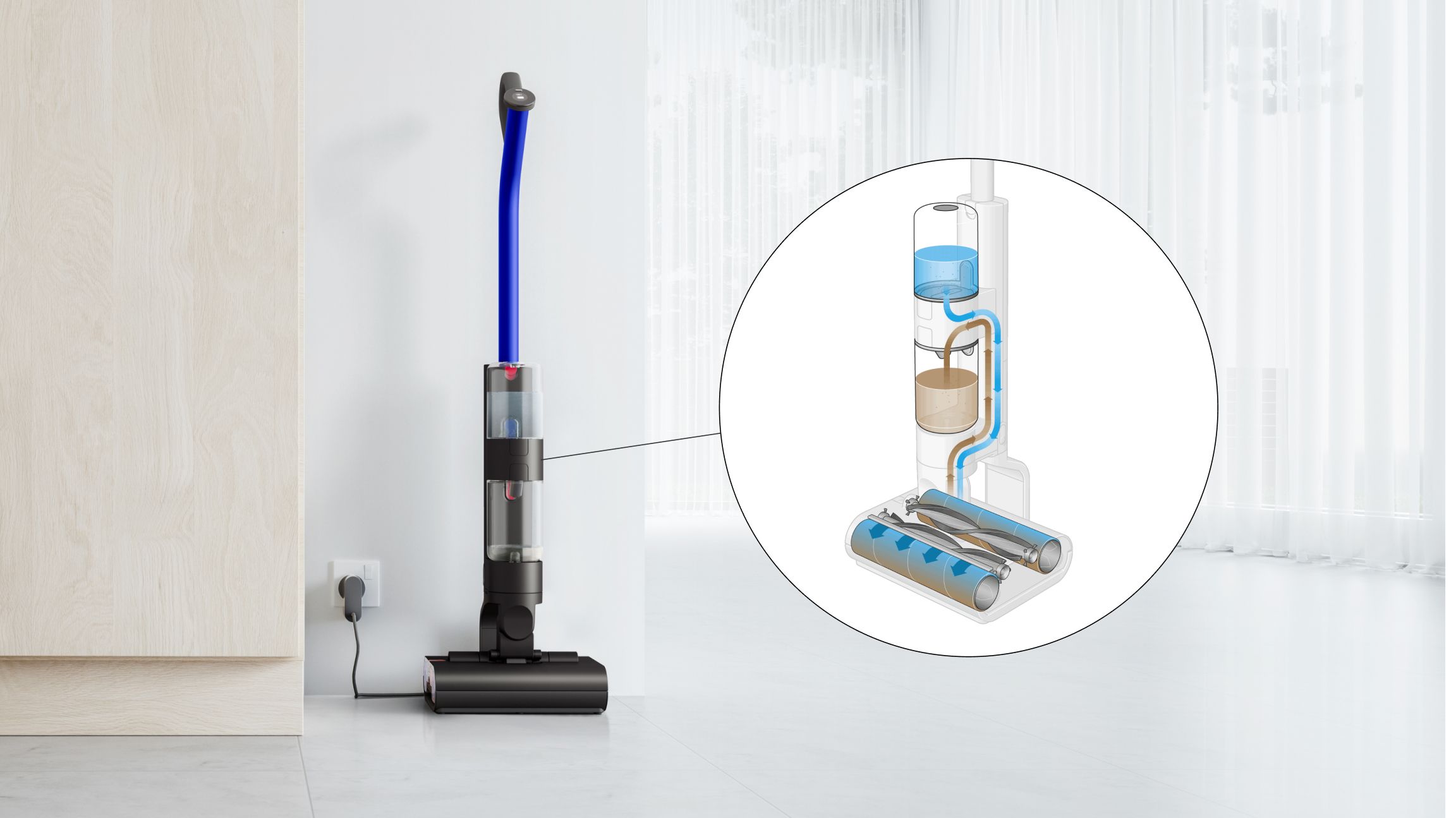 Dyson WashG1™ Cordless Wet Cleaner (Matte Black/Ultra Blue)