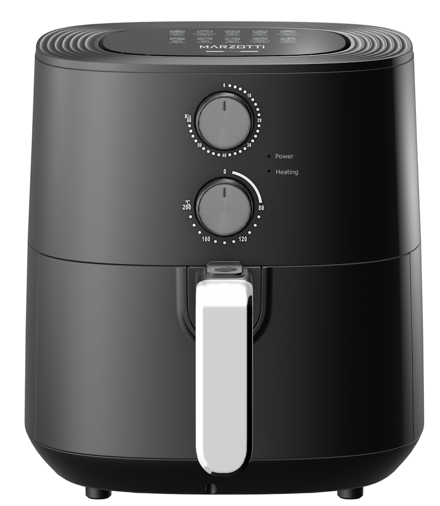 Marzotti AIR FRYER 1700W 6L Heat Convection Stainless Steel Elements Oil Free