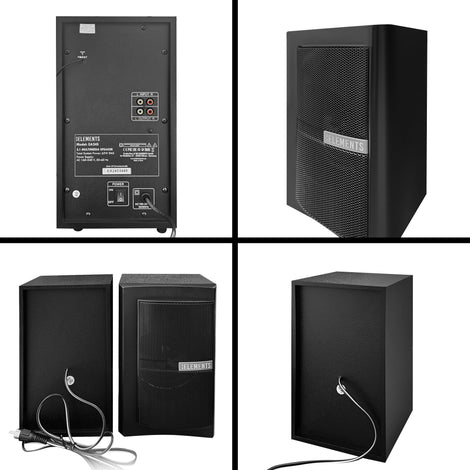 KB ELEMENTS 2.1 Multimedia Speaker System – 65W RMS, Bluetooth, FM Radio (EA24S)