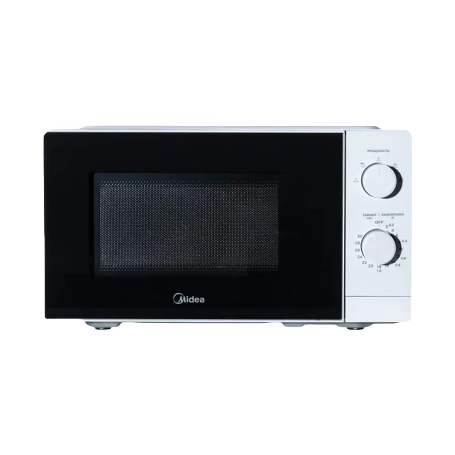 Midea 20L Microwave Oven White 700W Mechanical Control MM7P012MZ-WH