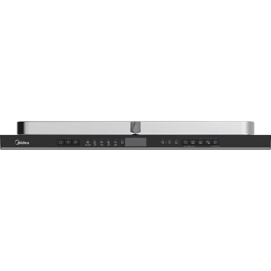 Midea Built-In Smart Dishwasher 14 Place WQP14-W7703M – WiFi, Auto Open, 3 Racks, Silver