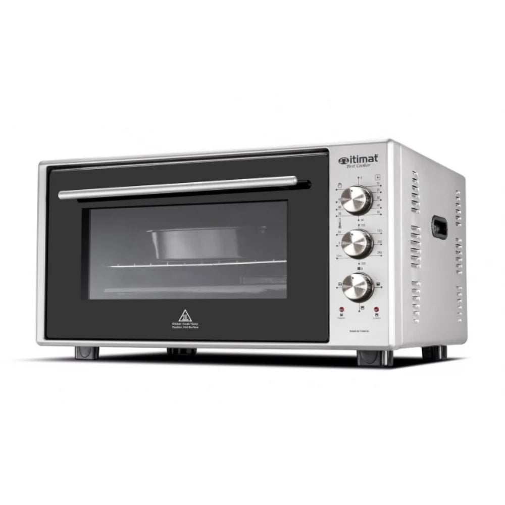 Itimat Electrical Square Oven Double Glass Fan + Lamp 1637W 50L Silver