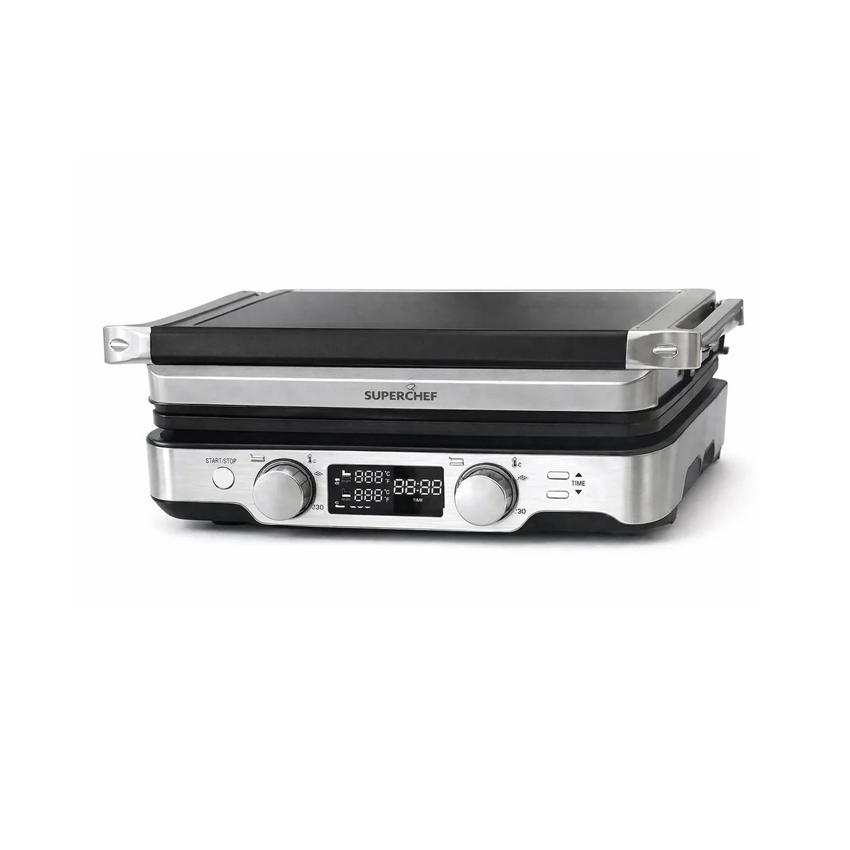 SuperChef Contact Grill 2000w Non Stick Stainless Steel