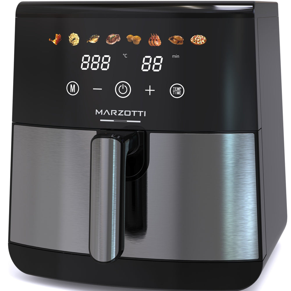NEW Marzotti Air Fryer 1700W 8L Stainless Steel Colorful Touch Panel