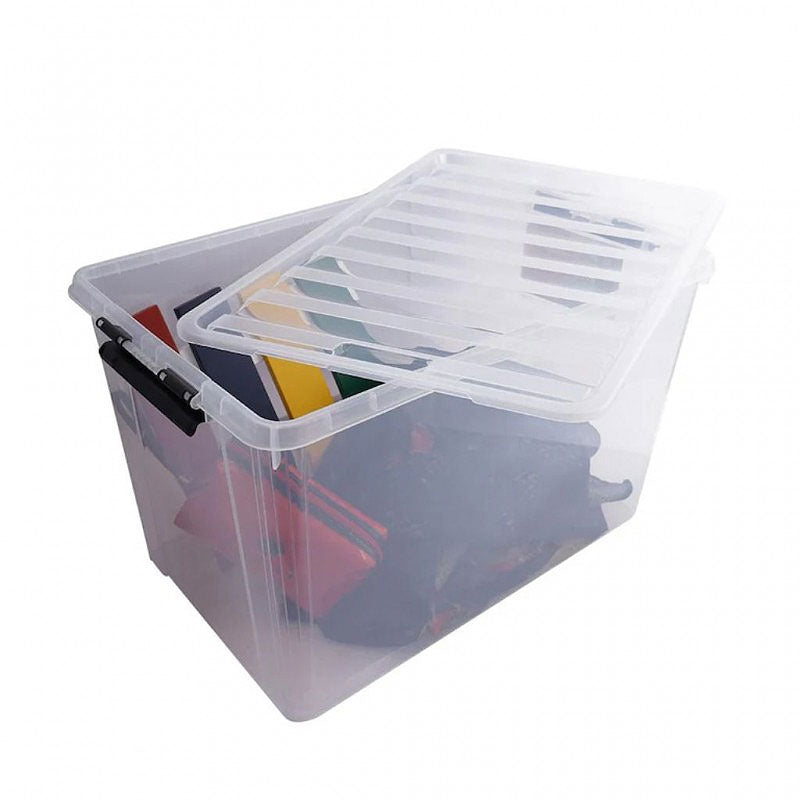 Lock & Lock Inplus 60 Liters Natural Easy Clip Storage Box 60 cm x 39,6 cm x 35,8 cm