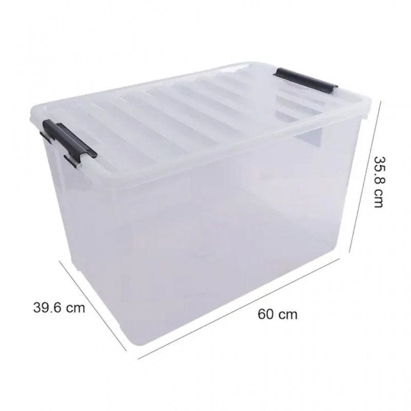 Lock & Lock Inplus 60 Liters Natural Easy Clip Storage Box 60 cm x 39,6 cm x 35,8 cm