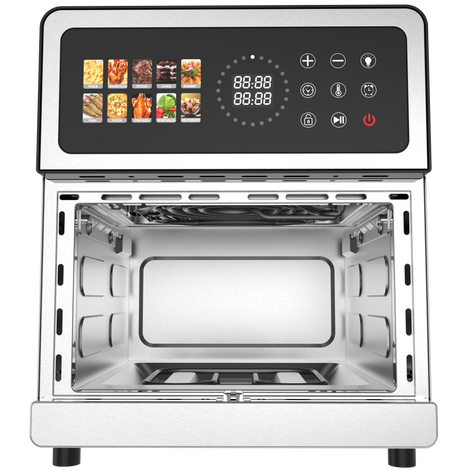 Marzotti Air Fryer 10L 1950W Stainless Steel Colorful Glass Panel 10 Functions Visual Tray