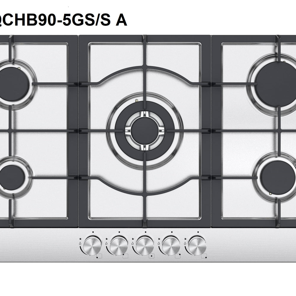 Queen Chef Stainless Steel Cooktop 90cm