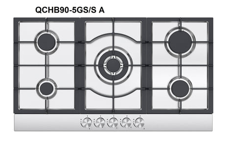 Queen Chef Stainless Steel Cooktop 90cm