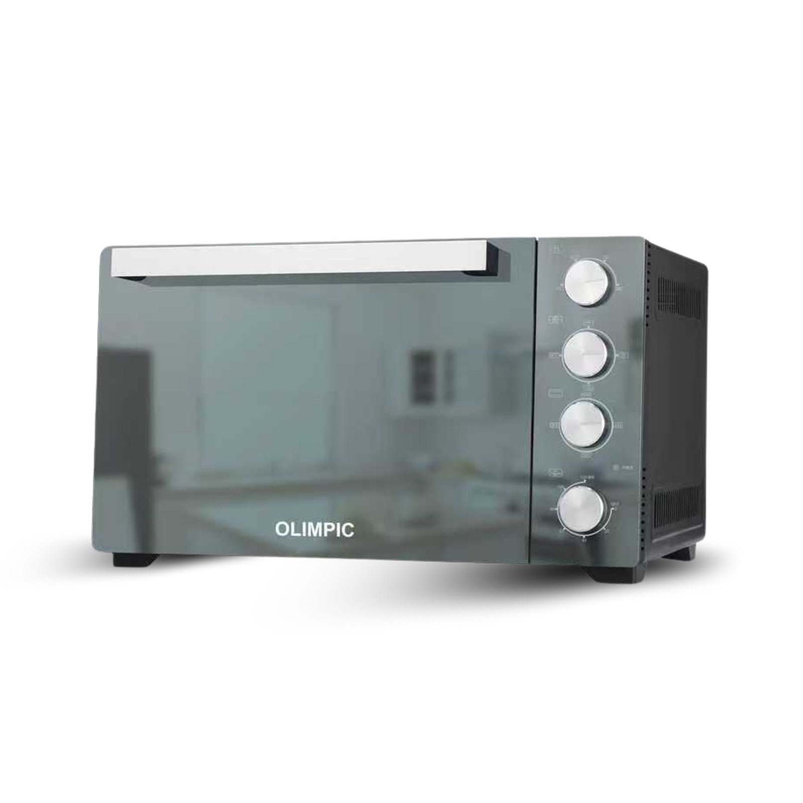 Olimpic Electric Oven 45L Double Glass Black 2000W